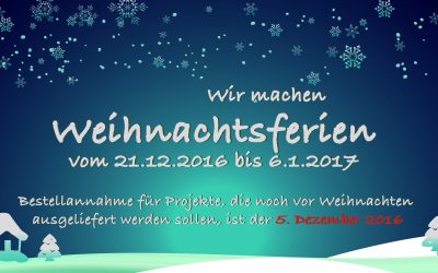 Alle Jahre wieder: Weihnachtsferien | westaquaristik